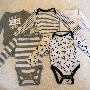 NB Newborn Cat & Jack set of onesies